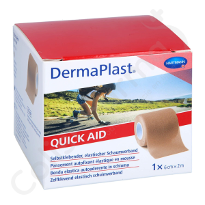 DermaPlast Quick Aid Beige Verband 6 cm x 2 m - 1 rol