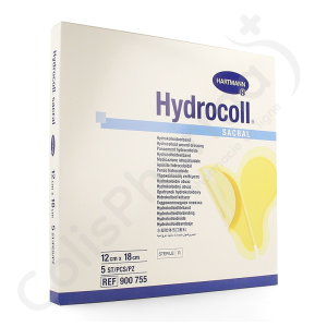 Hydrocoll Sacral 12 cm x 18 cm - 5 actieve pleisters