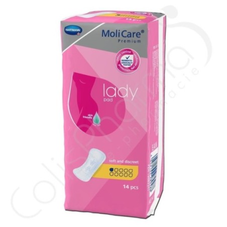 Molicare Lady Pad 1 Goutte - 14 protections anatomiques