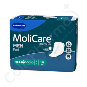 Molicare Men Pad 5 Druppels - 14 incontinentieverbanden