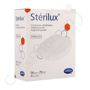 Stérilux Oogkompressen 56 x 70 mm - 10 stuks