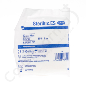 Sterilux ES 10 x 10 cm 8 Lagen Steriel - 40 x 3 stuks