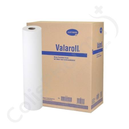 Valaroll Drap d'examen blanc 50 cm x 50 m - 1 pièce Valaroll Drap d'examen blanc 50 cm x 50 m - 1 pièce