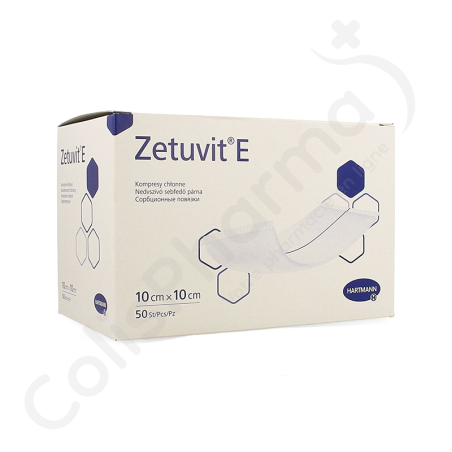 Zetuvit E 10x10 cm - 50 niet-steriele verbanden Zetuvit E 10x10 cm - 50 niet-steriele verbanden