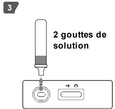 Autotest Covid - Dissoudre l'échantillon